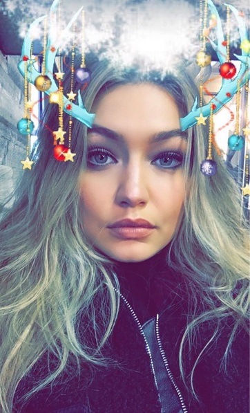 Gigi Hadid on Snapchat.