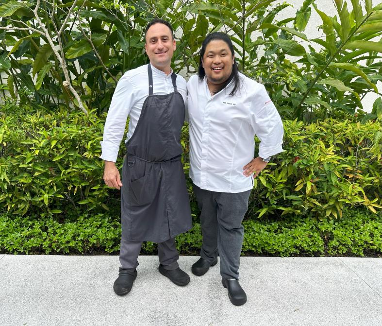 Chefs Valerio Pachetti and Su Kim Hock