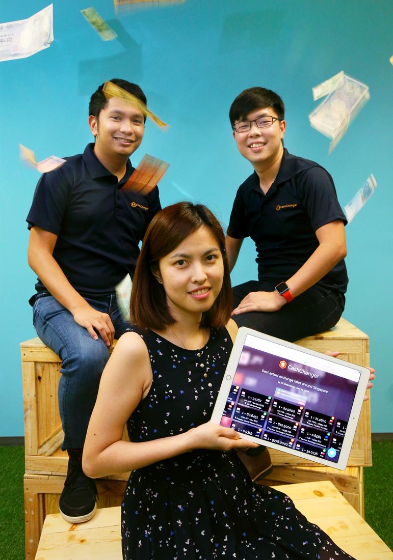 Mr Kenneth Ocastro, Miss Evelyn Lee and Mr Gary Goh created CashChanger