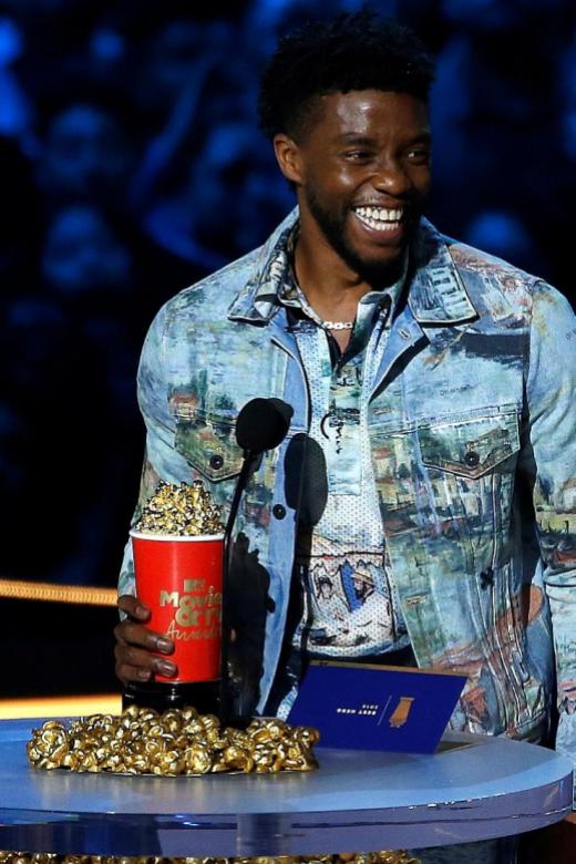 Black Panther star honours real-life hero at MTV awards