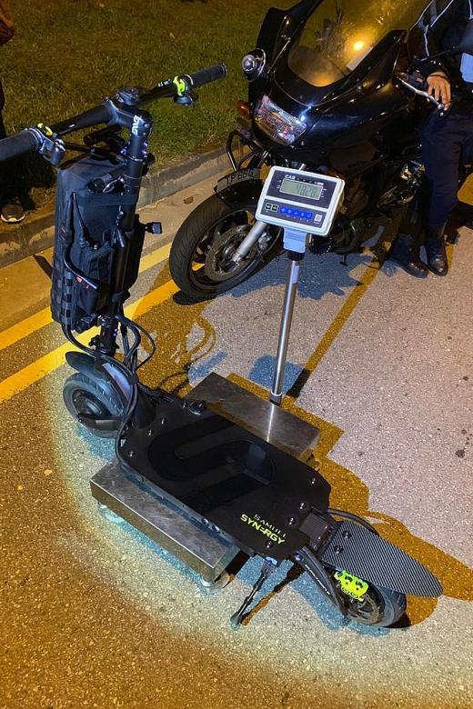 E-scooter shop owner charged for riding 48kg PMD on road