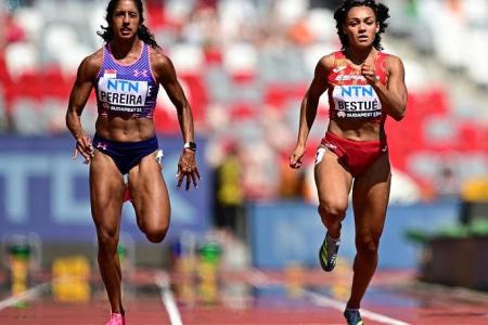 Shanti Pereira falls short of 100m semi-final at World Athletics Championships