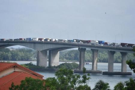Heavy traffic at land crossings due to bilateral exercise at Tuas Second Link on Wednesday