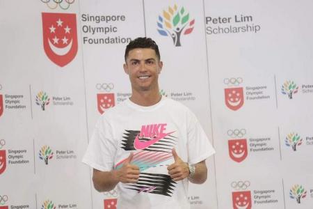 Cristiano Ronaldo in Singapore for #BeSIUPER weekend on June 2 and 3