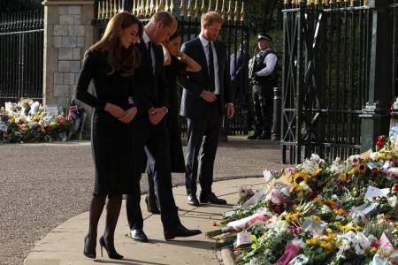 UK royals William, Kate, Harry and Meghan put on united front at Windsor Castle