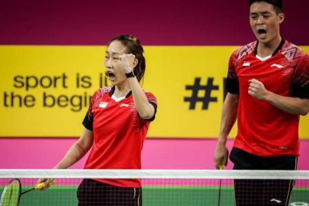 Singapore beat hosts England to top mixed team group in badminton