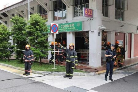 One injured in fire at Bukit Batok prata eatery