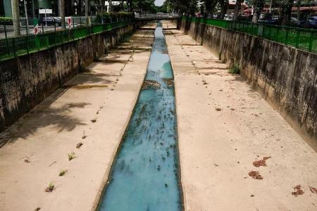 Water in Toa Payoh drain mysteriously turns milky blue
