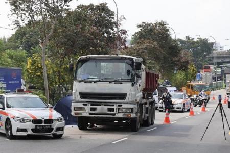 Female pillion rider dies after motorcycle collides with tipper truck in Jurong East