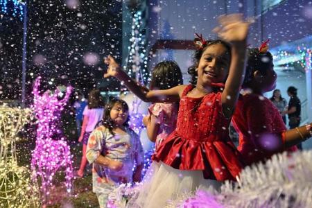 ‘Snow’ falls on last Christmas party in Bedok Reservoir estate but happy memories live on