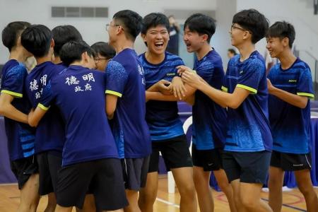 Dunman High clinch historic B Div boys’ table tennis title