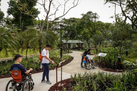 New therapeutic garden features wheelchair obstacle course, more