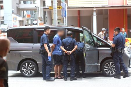 Man with offensive weapons arrested in Bugis 