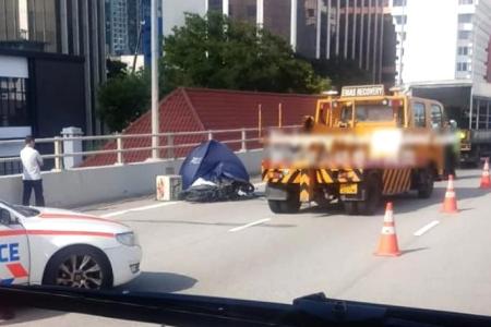 Rider dies in AYE accident, driver helping with investigations
