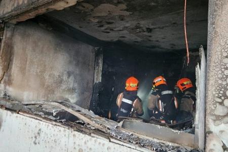 Fire breaks out in Tampines; 50 evacuated