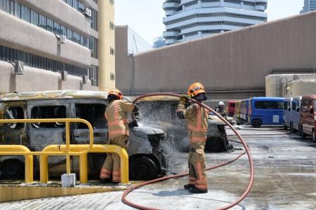 'It was scary': Multiple vehicles catch fire at Golden Mile Tower