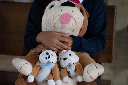 Venezuela's stuffed toy 'hospital' brings joy to children