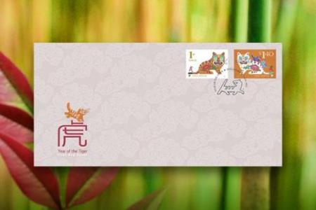 SingPost launches tiger-themed stamps to celebrate Year of the Tiger