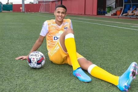 Birthday boy Ilhan Fandi celebrates with three trophies at FAS Awards Night 