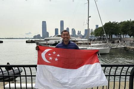 Through fog and hail: Navy doctor is first S’porean to swim across 192km Hudson River in New York
