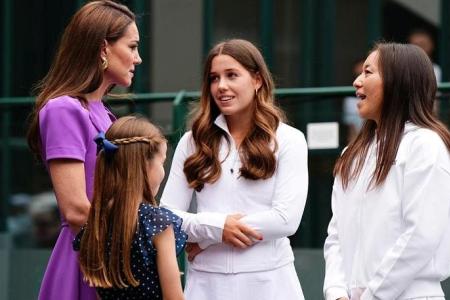 Princess of Wales Kate arrives to standing ovation at Wimbledon