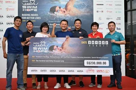 Current and ex-athletes raise $18k for Safra Swim for Hope