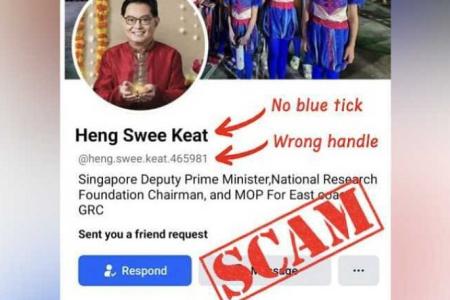 DPM Heng warns public about FB profiles impersonating him