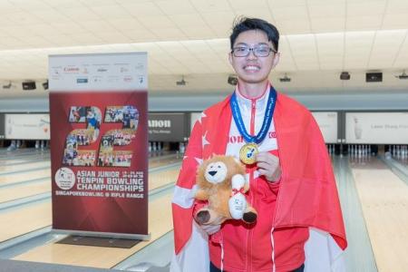 Aiman Lim wins Singapore’s first boys’ singles title in over a decade at the Asian Junior Bowling C’ships