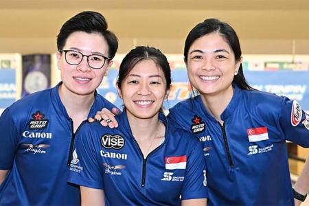 Singapore bowlers bag trios gold gold at Asian Championship