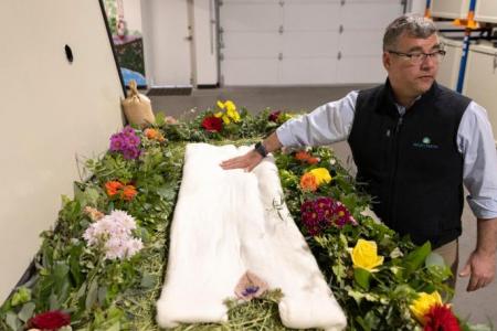 Body composting takes root in US 'green' burial trend