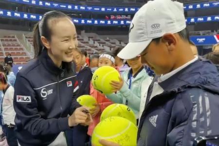 Peng Shuai appears at China tennis event, WTA still concerned