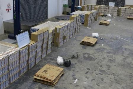 2 men arrested, over 4,600 cartons of duty-unpaid cigarettes seized by Singapore Customs