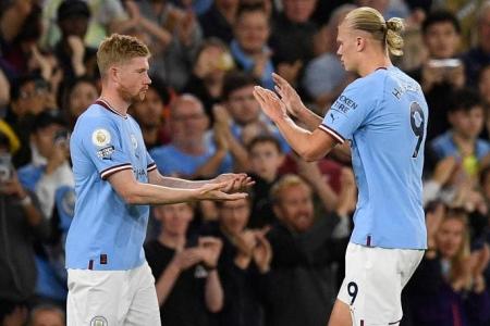 City's Haaland hails chemistry with De Bruyne