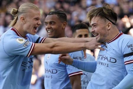 Man City go top as Grealish and Haaland star in win over Wolves 