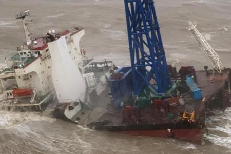 Dozens missing in shipwreck during South China Sea typhoon