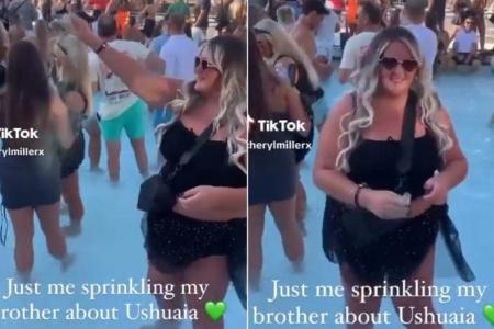 Woman scatters brother’s ashes into packed Ibiza club pool, sparking outrage on social media