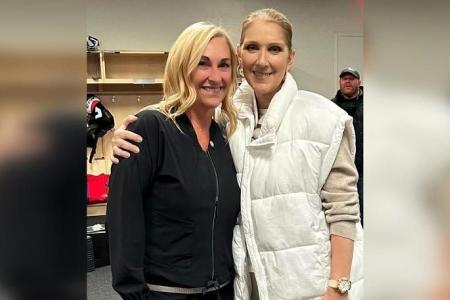 Singer Celine Dion makes first public appearance in almost four years 