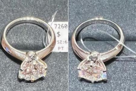 Man arrested for allegedly swopping $318k diamond ring with replica  