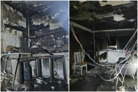 5 residents suffer smoke inhalation after fire breaks out in Hougang flat kitchen
