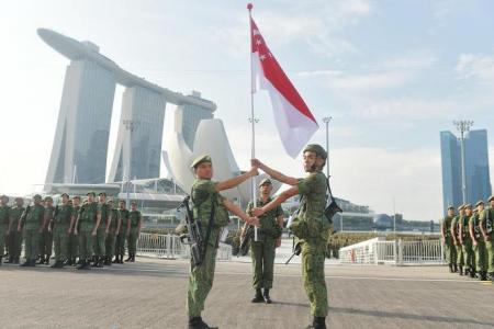 Floating platform hosts NS55 Parade before redevelopment