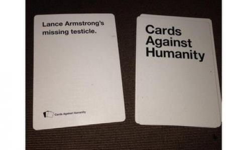 Lance Armstrong finds missing testicle in card game 