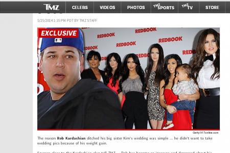 Rob Kardashian skips his sister's wedding