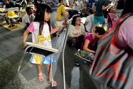 Row as parents queue for childcare places