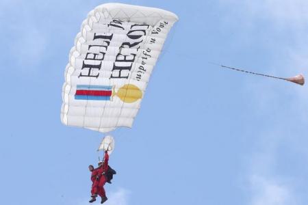 Life gets boring, says 89-year-old parachutist