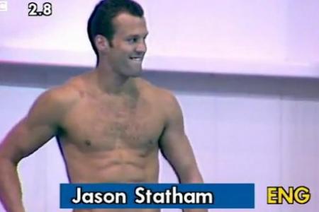 Transporter star Jason Statham, a competitive diver?
