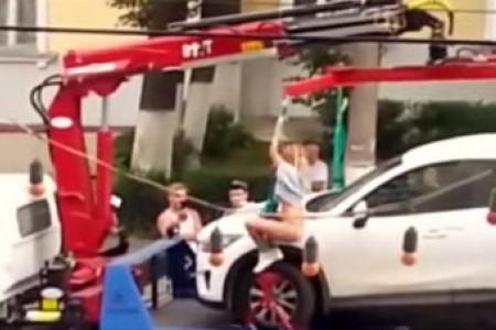 Don't tow my car! Watch me pole dance instead