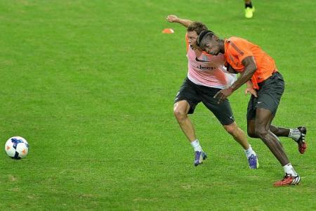 Juventus mean business even in training