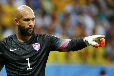 US World Cup hero Tim Howard takes a break from national team