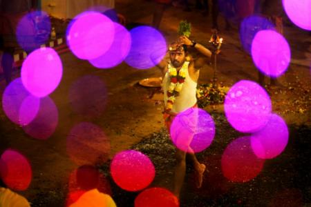 PHOTOS: Fire-walking now an annual ritual for devotee