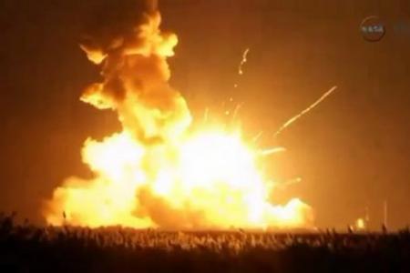 Watch: Unmanned supply rocket for space station explodes on lift-off